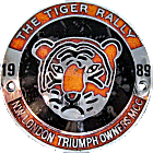 Tiger  motorcycle rally badge