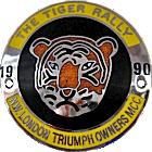 Tiger  motorcycle rally badge
