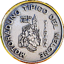 Tipico del Melone motorcycle rally badge from Jean-Francois Helias