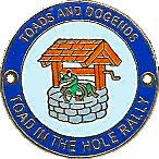Toad In The Hole motorcycle rally badge from Ted Trett