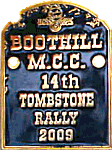 Tombstone motorcycle rally badge