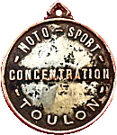Toulon motorcycle rally badge from Jean-Francois Helias