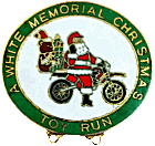 White Memorial motorcycle run badge from Jean-Francois Helias