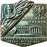 Trento motorcycle rally badge from Jean-Francois Helias