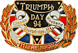 Triumph Day motorcycle run badge from Jean-Francois Helias