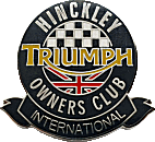 Triumph Hinckley OC motorcycle club badge from Jean-Francois Helias