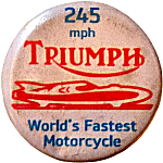 Triumph land speed record motorcycle race badge from Jean-Francois Helias