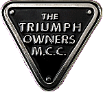 Triumph OMCC motorcycle club badge from Jean-Francois Helias