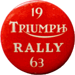 Triumph OMCC motorcycle rally badge from Jean-Francois Helias