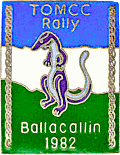 Triumph Ballacallin motorcycle rally badge from Jean-Francois Helias