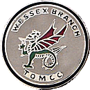 Triumph OMCC Wessex motorcycle club badge from Jean-Francois Helias