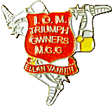 Triumph Owners MCC Isle of man motorcycle club badge from Jean-Francois Helias