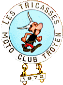 Troyes motorcycle rally badge from Jean-Francois Helias