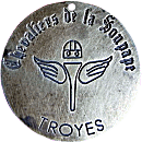 Troyes Chevaliers de la Soupape motorcycle rally badge from Jean-Francois Helias