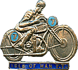 TT  motorcycle race badge from Jean-Francois Helias