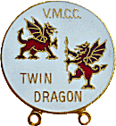 Twin Dragon motorcycle rally badge from Jean-Francois Helias
