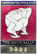 Two Moons motorcycle rally badge from Ted Trett