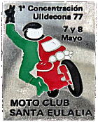 Ulldecona motorcycle rally badge from Jean-Francois Helias