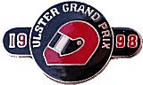 Ulster GP motorcycle race badge from Jean-Francois Helias