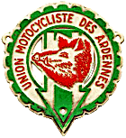 UM Ardennes motorcycle rally badge from Jean-Francois Helias
