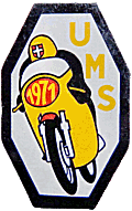 UMS Savoie motorcycle rally badge from Jean-Francois Helias