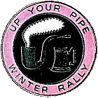 Up Your Pipe motorcycle rally badge from Jean-Francois Helias
