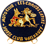 Vailhauzy motorcycle rally badge from Jean-Francois Helias
