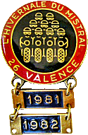 Valence motorcycle rally badge from Jean-Francois Helias