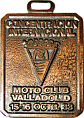Valladolid motorcycle rally badge from Jean-Francois Helias
