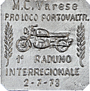 Varese motorcycle rally badge from Jean-Francois Helias