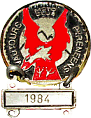 Vautours Pyreneens motorcycle rally badge from Jean-Francois Helias