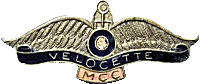 Velocette MCC motorcycle club badge from Jean-Francois Helias