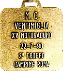 Ventimiglia motorcycle rally badge from Jean-Francois Helias