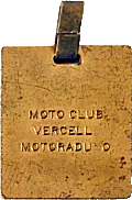 Vercelli motorcycle rally badge from Jean-Francois Helias
