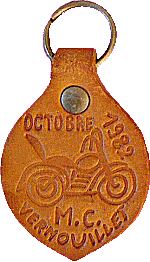 Vernouillet motorcycle rally badge from Jean-Francois Helias