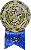 Vichy motorcycle rally badge from Jean-Francois Helias