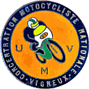 Vigneux motorcycle rally badge from Jean-Francois Helias