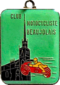 Villefranche sur Saone motorcycle rally badge from Jean-Francois Helias