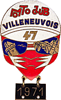 Villeneuve Sur Lot motorcycle rally badge from Jean-Francois Helias