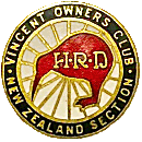 Vincent OC NZ motorcycle club badge from Jean-Francois Helias