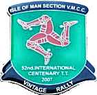 Vintage motorcycle rally badge