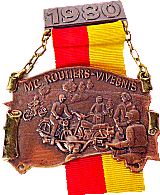 Vivegnis motorcycle rally badge from Jean-Francois Helias