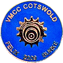 VMCC Cotswold Section Felix Burke Weekend motorcycle run badge from Jean-Francois Helias