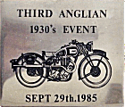 VMCC Anglian motorcycle run badge from Jean-Francois Helias