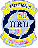 Vincent OC Inter motorcycle rally badge