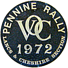 Vincent OC Pennine motorcycle rally badge from Jean-Francois Helias