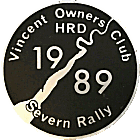Vincent OC Severn motorcycle rally badge from Jean-Francois Helias