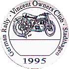 Vincent OC Stadthagen motorcycle rally badge from Jean-Francois Helias