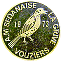 Vouziers motorcycle rally badge from Jean-Francois Helias