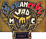 Wad motorcycle rally badge from Jean-Francois Helias